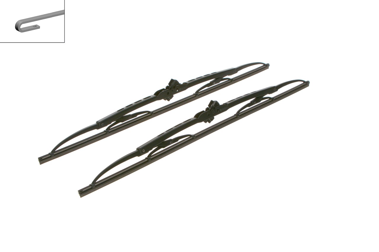 Set de 2 lamele ștergătoare BOSCH, model 3 397 005 021, lungime 530 mm