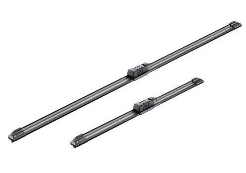 Set ștergătoare BOSCH AeroTwin A557S, 3 397 007 557, lungimi 400 mm și 700 mm, fără carcasă, compatibil cu vehicule cu volan pe stânga