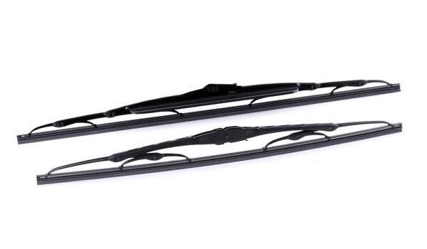 Set de ștergătoare parbriz VALEO SILENCIO CONVENTIONAL PERFORMANCE 574290, lungimi 525 mm și 475 mm, formă convexă, cu spoiler