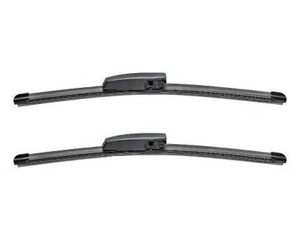 Set ștergătoare parbriz Valeo Silencio X.TRM Flat Blade, 650 mm și 550 mm, fără carcasă, cu spoiler, model 574309