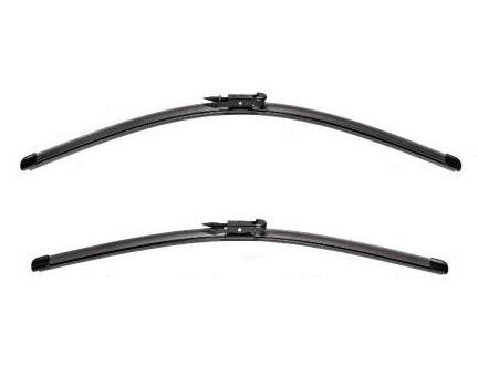 Set de ștergătoare parbriz VALEO SILENCIO X.TRM FLAT BLADE, model 574327, lungimi 700 mm și 530 mm, fără carcasă, cu spoiler