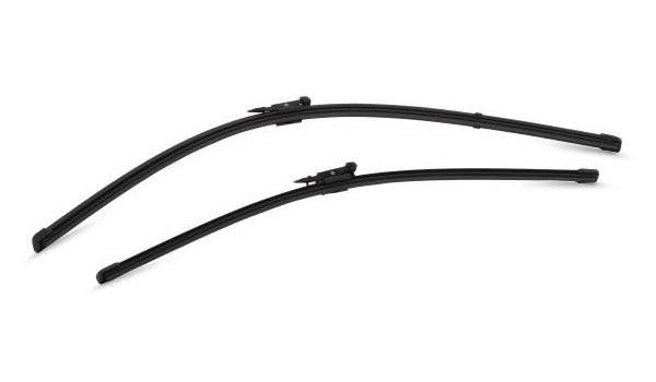 Set Ștergătoare Parbriz VALEO SILENCIO X.TRM Flat Blade, 574329, Lungimi 700 mm și 550 mm, Fără Carcasă, cu Spoiler