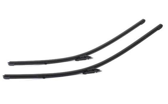 Set ștergătoare parbriz VALEO Silencio X.TRM Flat Blade, 574361, lungime 650 mm și 600 mm, fără carcasă, cu spoiler