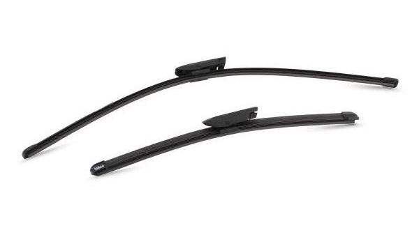 Set ștergătoare parbriz VALEO SILENCIO X.TRM FLAT BLADE 574363, 600 mm și 400 mm, fără carcasa, cu spoiler
