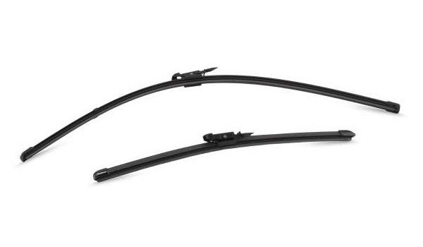 Set ștergătoare parbriz VALEO SILENCIO X.TRM Flat Blade, 574375, lungime 650 mm și 400 mm, fără carcasă, cu spoiler