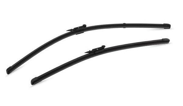 Set ștergătoare parbriz VALEO SILENCIO X.TRM FLAT BLADE 574470, lungimi 600mm și 475mm, fără carcasă, cu spoiler