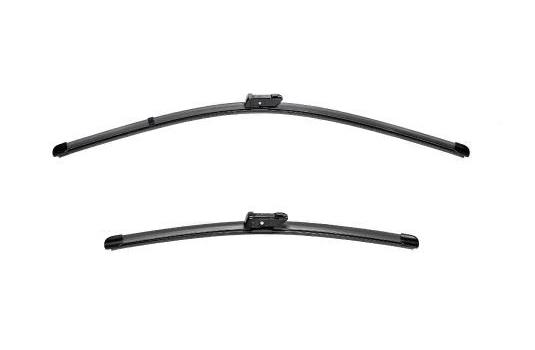 Set ștergătoare de parbriz VALEO SILENCIO FLAT BLADE 574591, lungimi 640 mm și 520 mm, lamă lată