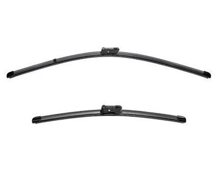 Set ștergătoare parbriz VALEO SILENCIO X.TRM FLAT BLADE, 600 mm și 400 mm, cu spoiler, fără carcasă - Cod 577804