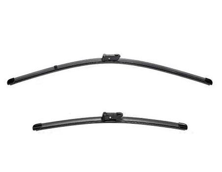 Set ștergătoare parbriz VALEO SILENCIO X.TRM FLAT BLADE 577818, lungimi 650 mm și 475 mm, cu spoiler, fără carcasă