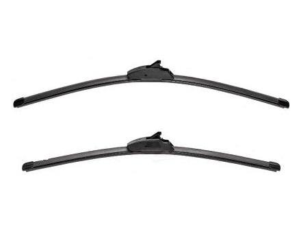 Set ștergătoare parbriz VALEO SILENCIO X.TRM Flat Blade, model 577836, lungimi 600 mm și 500 mm, fără carcasă, cu spoiler