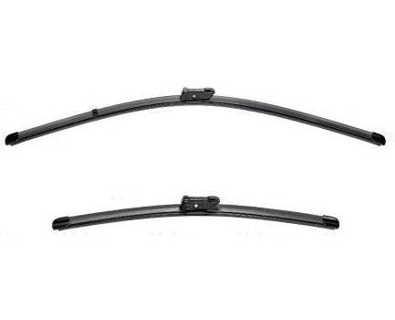 Set ștergătoare parbriz VALEO SILENCIO X.TRM Flat Blade 577912, lungimi 630 mm și 550 mm, lamelă tip Aerotwin, fără carcasă