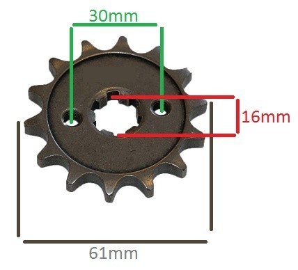 Pinion mic lanț 428 cu 13 dinți