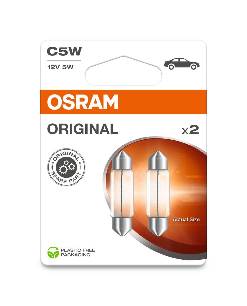 Bec OSRAM 6418-2BL pentru iluminarea plăcuței de înmatriculare