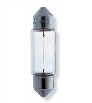 Bec pentru iluminarea numărului de înmatriculare auto, 12V, model C5W, SV8.5-8, original OSRAM 6418