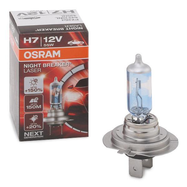 Bec Halogen OSRAM H7, 12V, 55W, 4050K, pentru Faza Lungă, Model 64210NL