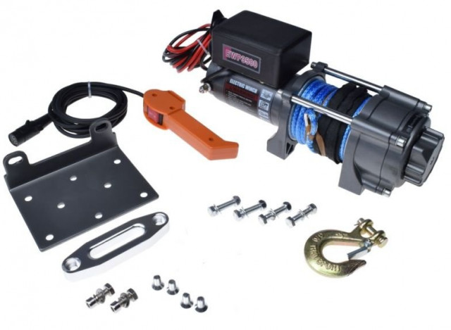 Troliu ATV 1588 kg (cablu sintetic)