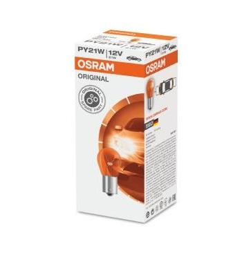 Bec auto OSRAM 7507 PY21W, 12V, BAU15s, pentru semnalizare, original