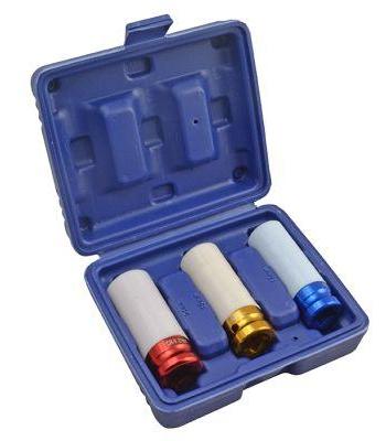 Set de 3 chei tubulare de impact MAGNETI MARELLI 007936331030, prindere pătrată de 1/2 inch, mărimi 17/19/21 mm, pentru jante din aliaj
