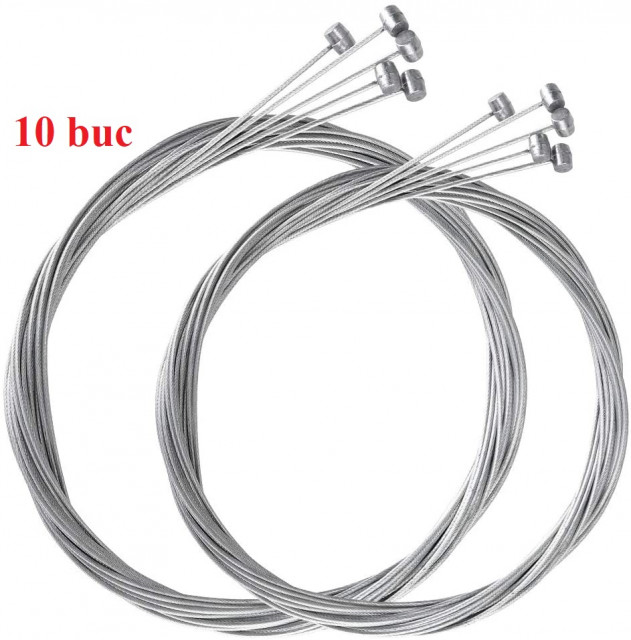 10 bucăți cablu frână spate bicicletă 75 cm (fără camasă)