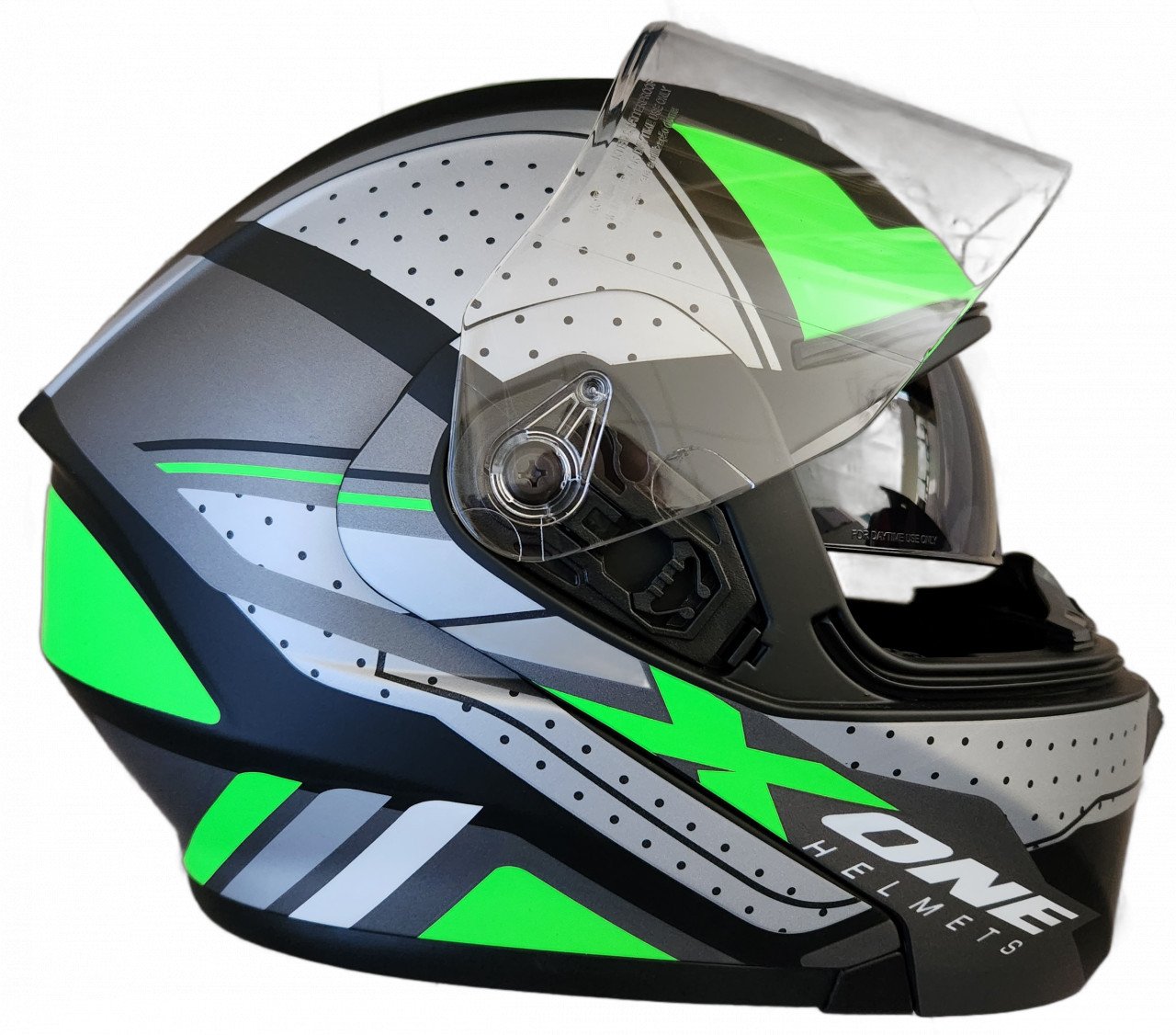 Casca moto modulară X-One Verde XL