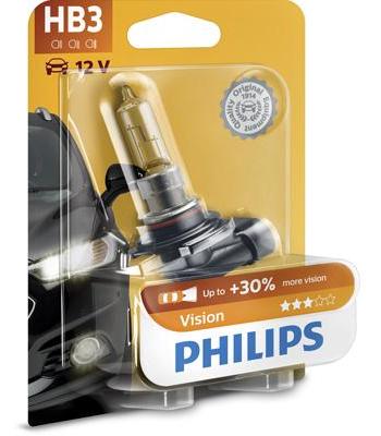 Bec Far Auto PHILIPS Vision HB3 9005PRB1, 12V, 65W, P20D, Blister