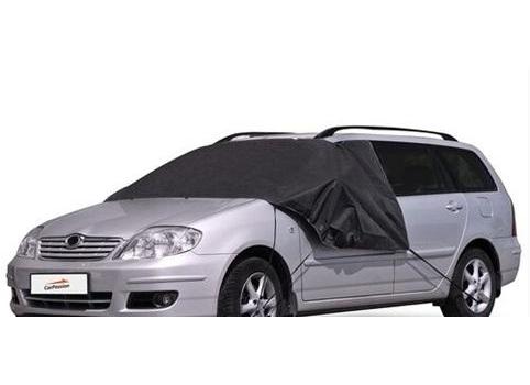 Parasolar auto CARPASSION 10013CP pentru parbriz și oglinzi laterale, material termoizolant, 100 x 135/145 cm, culoare neagră