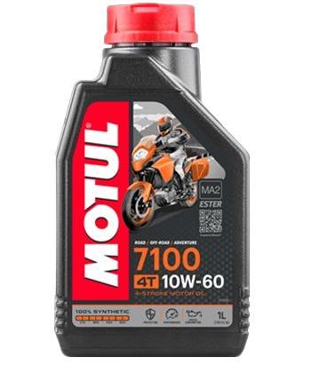 Ulei de motor 4T sintetic MOTUL 7100 10W60 MA2 Ester, 1 litru, cod 104100