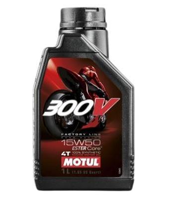 Ulei motor sintetic 4T MOTUL 300V Factory Line Road Racing 15W50 Ester Core, 1 litru, cod 104125