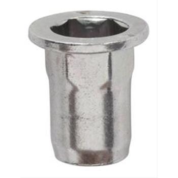 Set 10 piulițe RESTAGRAF 10457, M8-1.25, metalice, argintii