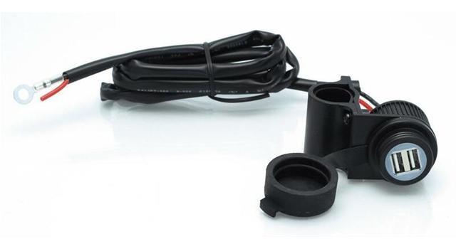 Adaptor USB BIHR pentru montare pe ghidon 12V - Model BIHR 1064332 (pentru motociclete)