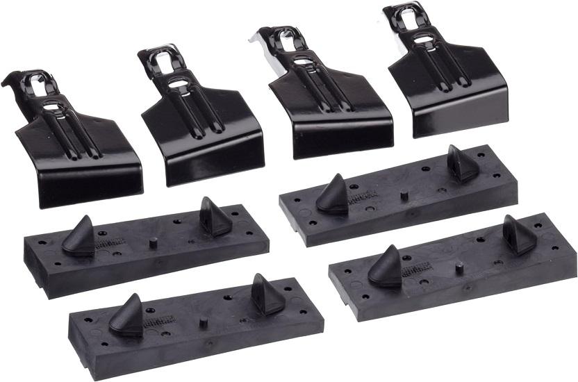Set de 4 Suporturi de Montare pentru Bare Transversale THULE 112170, Compatibile cu Vehicule Fără Bare Longitudinale și Barele Transversale Thule 950 / 960