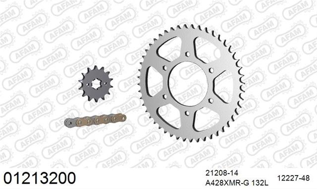 Kit lanț motocicletă YAMAHA MT-125 2015-2025 - AFAM 01213200