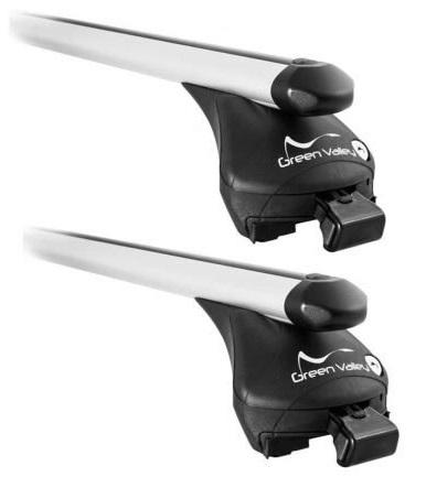 Set 2 Bare Transversale GREEN VALLEY Easyone Quick 156957GV, Aluminiu, 107 cm, cu Picioare de Fixare