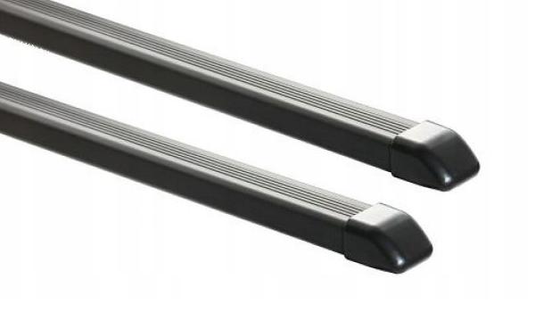 Set 2 bare transversale GREEN VALLEY 156 513, 113 cm, oțel, profil dreptunghiular, acoperire plastic negru