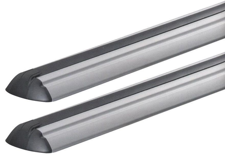 Set 2 bare transversale GREEN VALLEY 156 642, aluminiu, 142 cm, profil aerodinamic, argintiu/negru