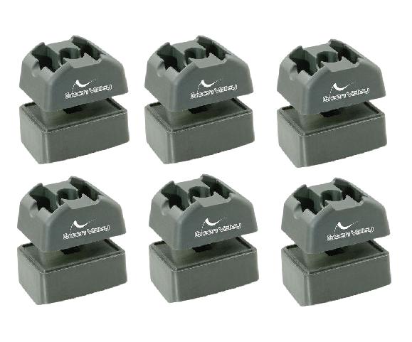 Set 6 Suporturi pentru Bare Transversale GREEN VALLEY Profi 156702, Compatibil cu Citroen Jumpy, Fiat Scudo, Peugeot Expert, 2007-