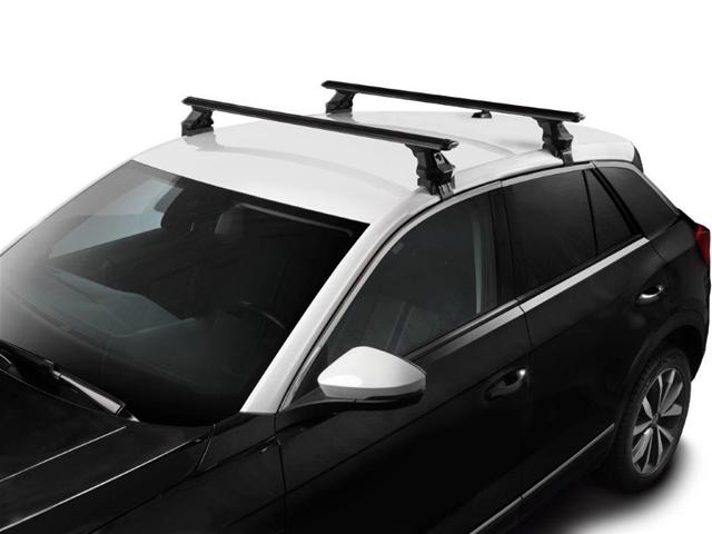 Set 2 bare transversale auto GREEN VALLEY Premium 164 126, aluminiu negru, 126 cm, fără kit de montaj