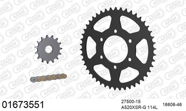 01673551 KIT LANȚ Moto KAWASAKI VERSYS 650 2007-2025 - AFAM