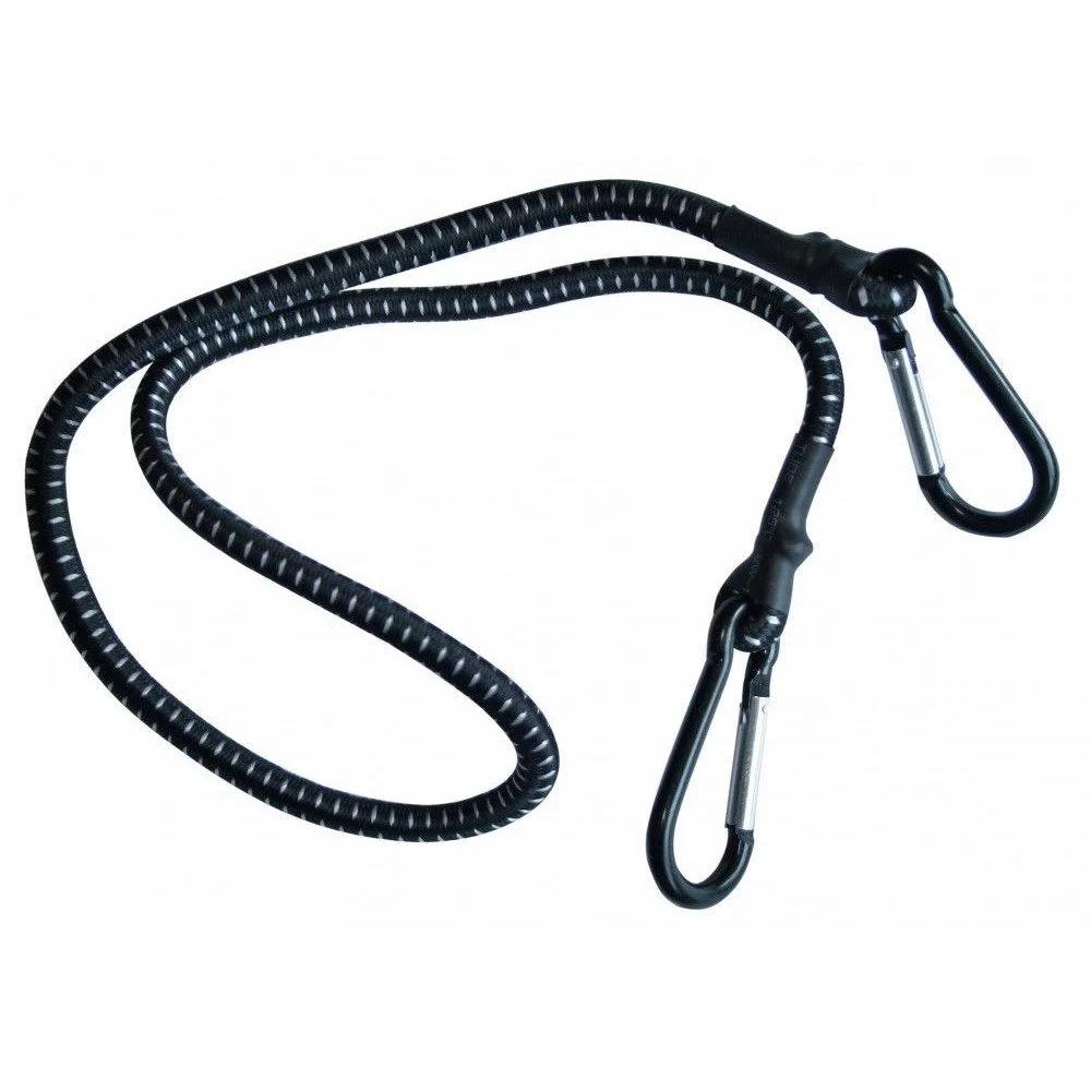 Coardă elastică cu carabină BOTTARI, model 18234BT, pentru fixarea bagajelor, lungime 150 cm, culoare neagră