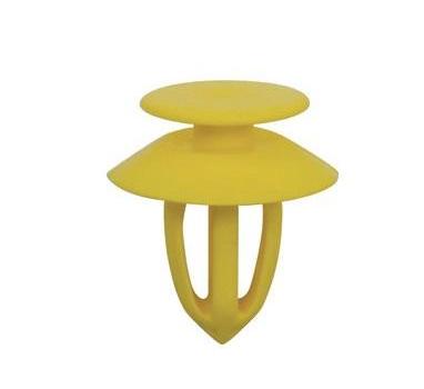 Set 5 cleme auto RESTAGRAF A228098, 7.4 mm, plastic, galben, pentru fixare panouri uși