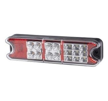 Lampa stop camion HELLA 2VP 357 021-011, compatibilă cu 12/24 V, echipată cu 21 LED-uri, pentru montare pe partea stângă/dreaptă, dimensiuni 191 x 49 mm.