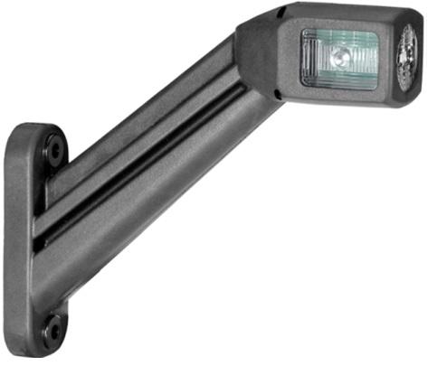 Lampă de gabarit stânga HELLA 2XS 011 744-111, 12/24V, 4 LED-uri, cablu 500 mm, culoare neagră