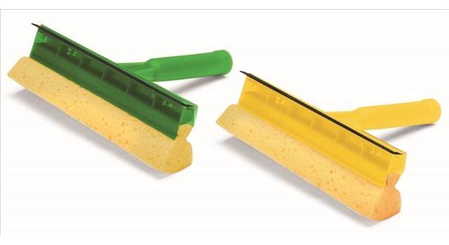 Curățător geamuri auto BOTTARI Wash and Dry 32147, cu lamelă din cauciuc și burete, PVC, fără coadă