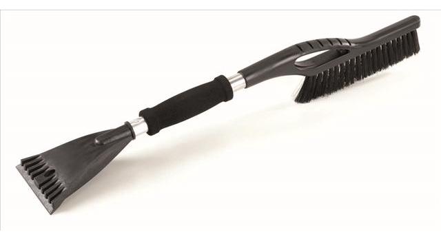 BOTTARI Brush Ice 32302BT - Racletă pentru gheață cu mătură pentru zăpadă, 60 cm, negru