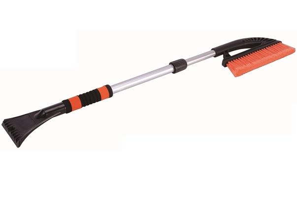 Racletă gheață cu perie zăpadă BOTTARI, mâner aluminiu extensibil 75-115 cm, model 32334