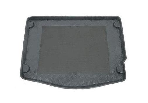 Protecție portbagaj auto POLCAR 32C1WB-3, din polietilenă, neagră, cu margine înaltă, pentru Ford Focus III Hatchback, cu strat antialunecare.