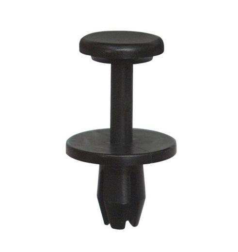Set 100 nituri auto RESTAGRAF A42642, diametru 8 mm, din plastic negru, pentru elemente de caroserie auto