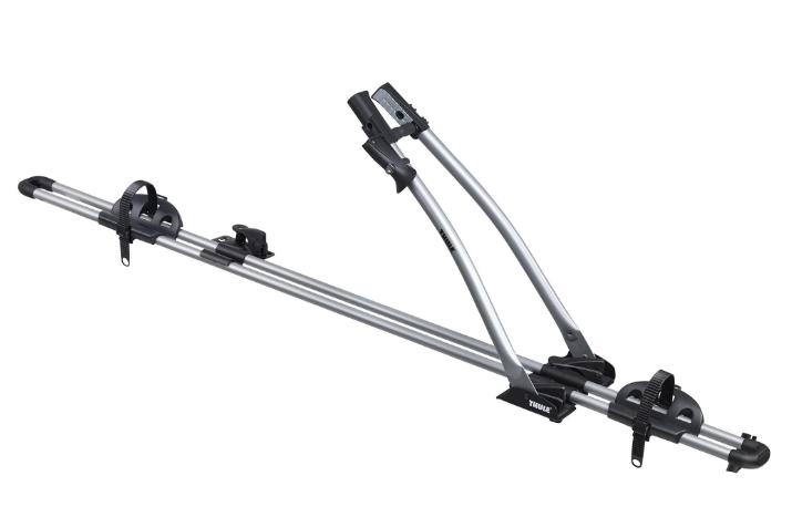 Suport biciclete auto THULE FreeRide 532, montare pe bare transversale, adaptor T-track inclus, capacitate de încărcare 17 kg