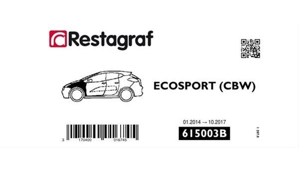 Set clipsuri auto pentru montaj aripa față RESTAGRAF A615003B, plastic, compatibil Ford EcoSport CBW