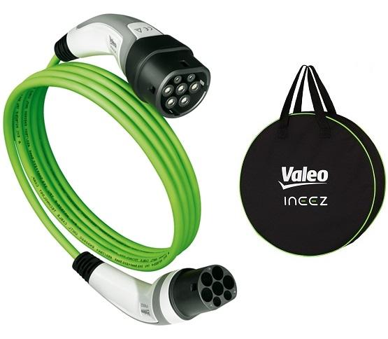 Cablu de încărcare pentru mașini electrice VALEO INEEZ 652104, tip 2, 11 kW, 5 metri, cu geantă de depozitare